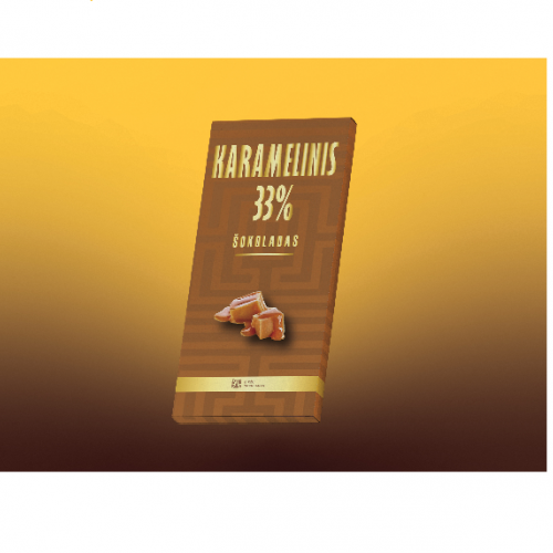 Karamelinis šokoladas 33proc.